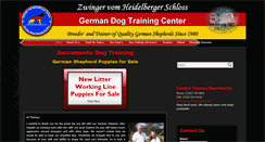 Desktop Screenshot of germandogtrainingcenter.com